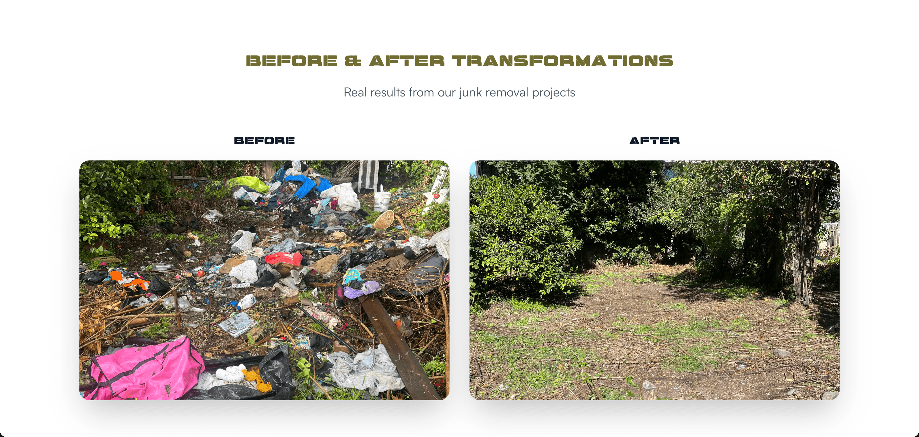 General Junk services page