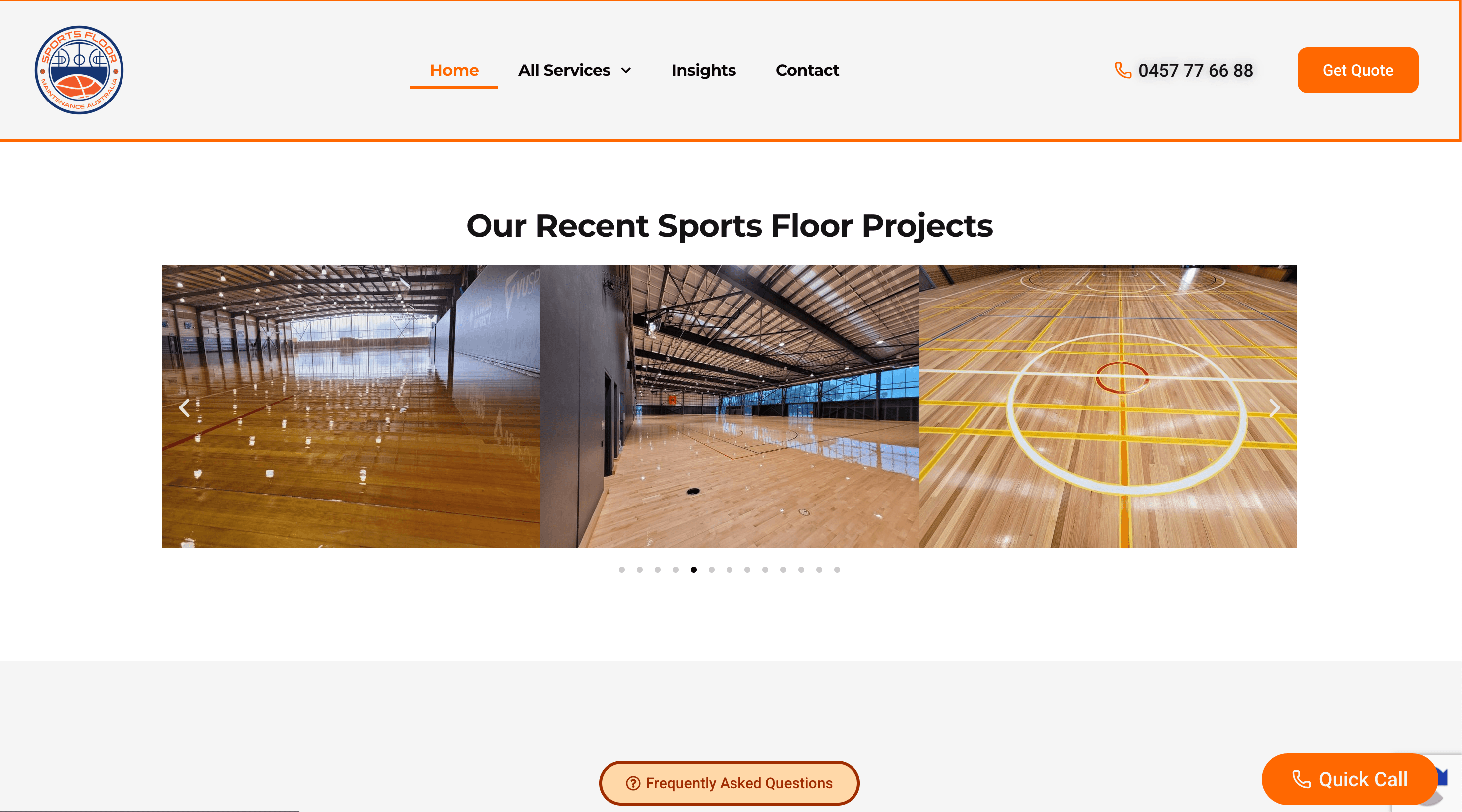 Sports Floor Maintenance project gallery
