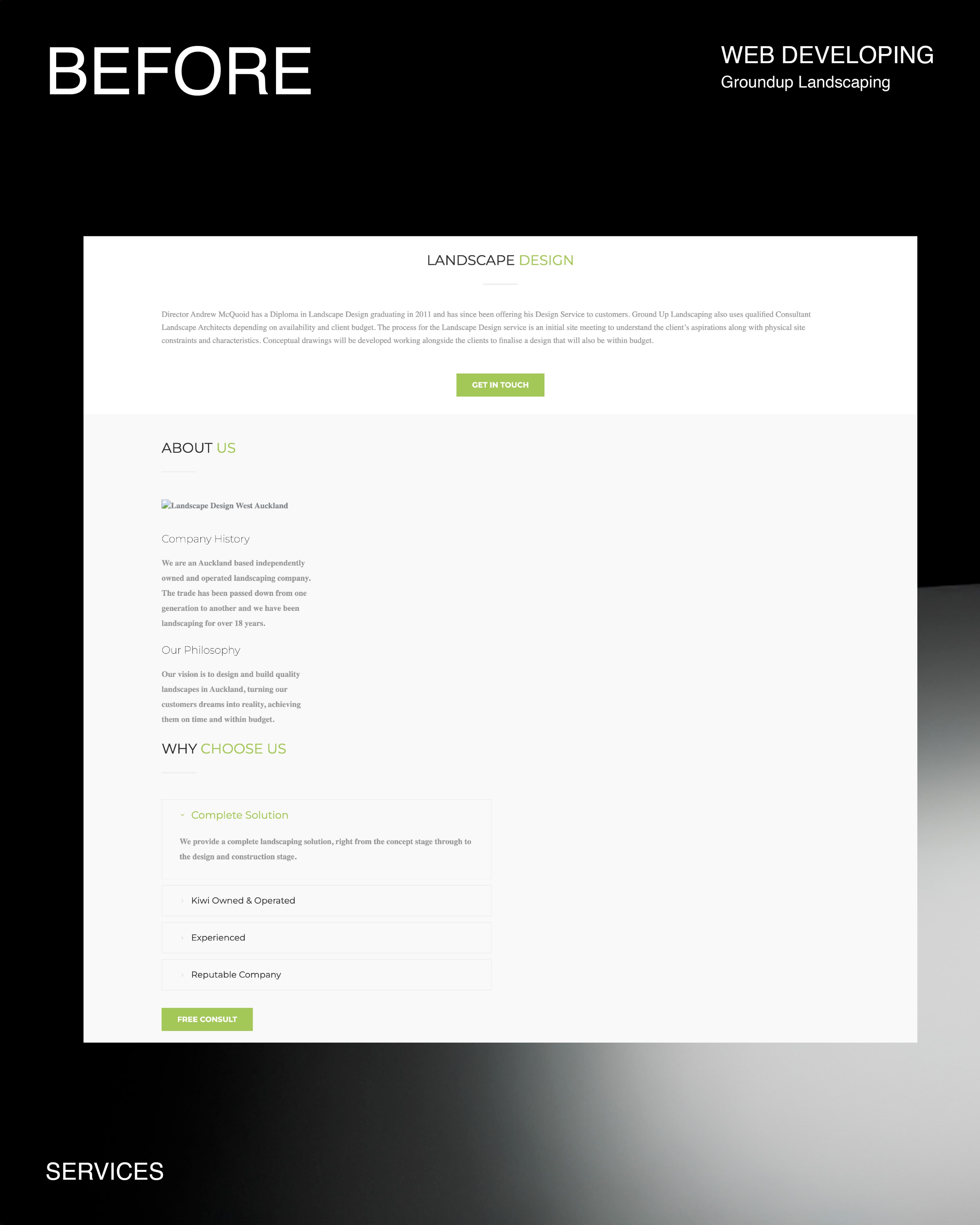 GroundUp project before/after 3
