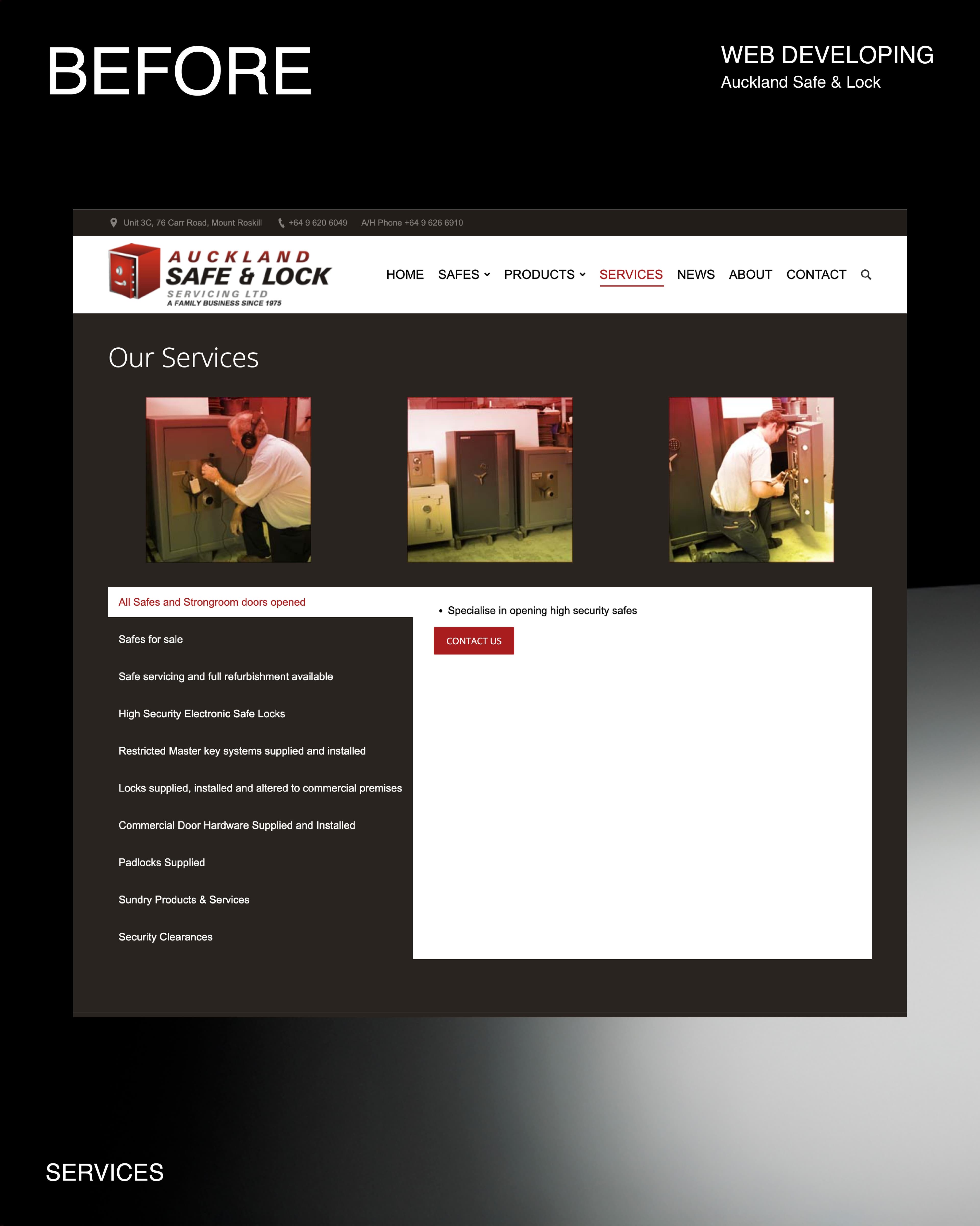 Safe installation before/after — 7