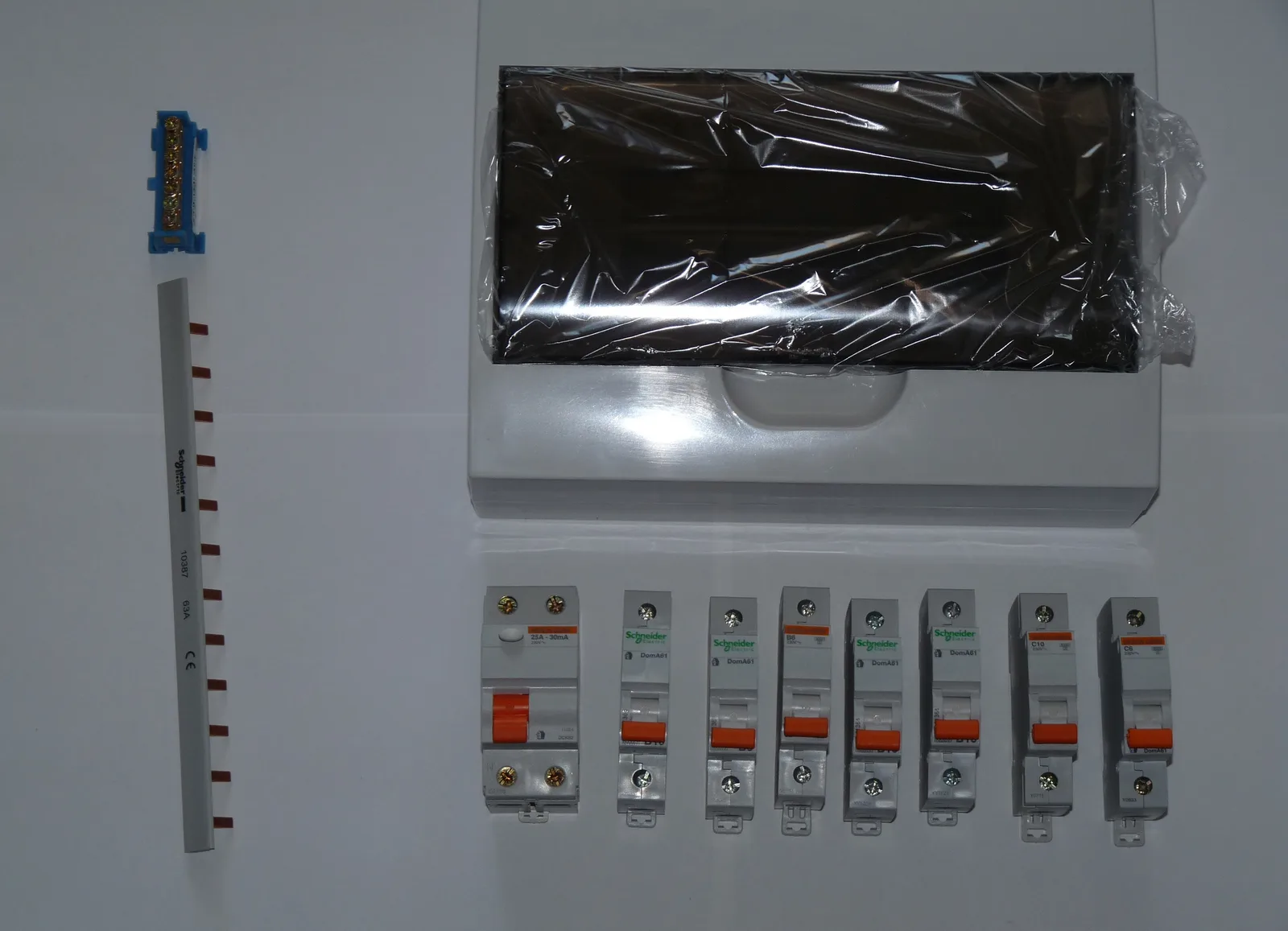 New switchboard prepared for installation
